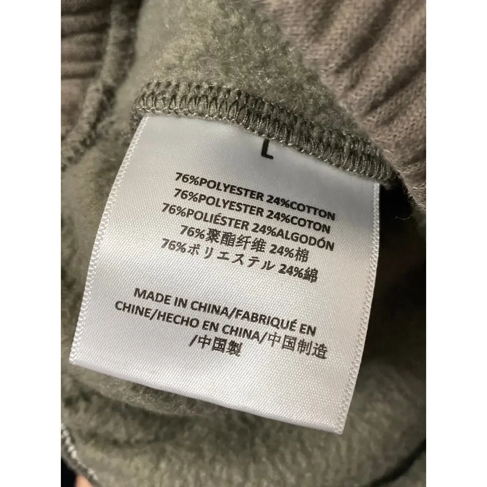 Project Titan Men's Olive Green Straight Slim Drawstring Jogger  Sweat Pants L